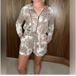 Mocha Tie Dye Romper